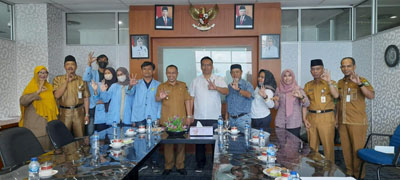 Wabup Bengkalis Bagus Santoso Sambut FKDM dan Mahasiswa KKN Secara Bersamaan 